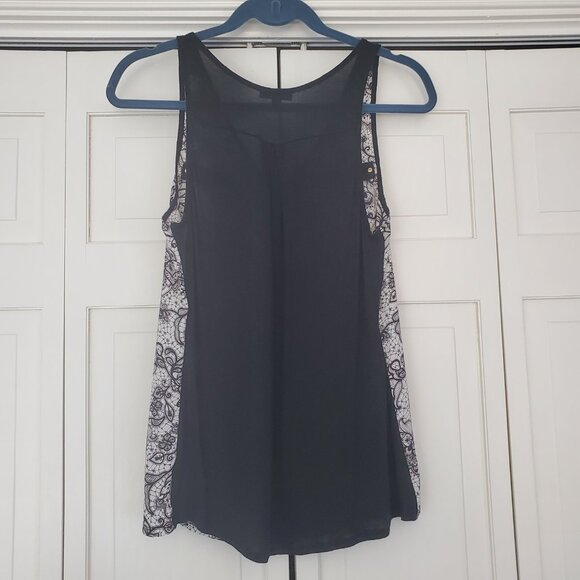 Express Sleeveless Top Paisley Print S - Picture 2 of 11